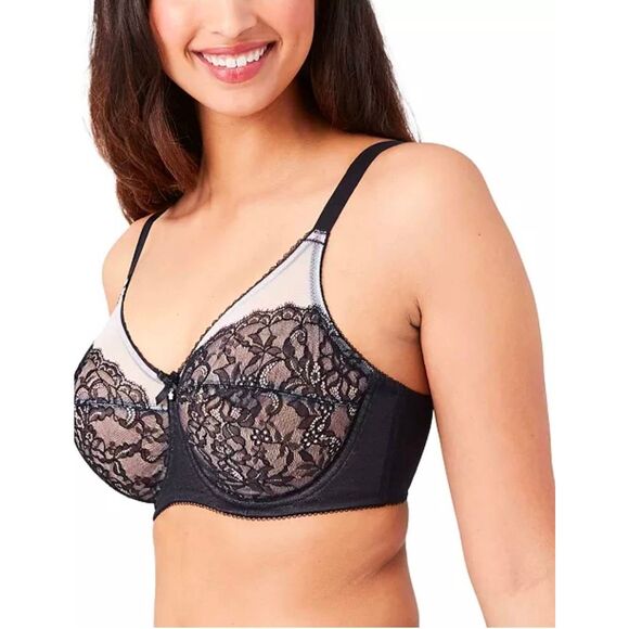 Wacoal Other - Wacoal Retro Chic Full-Figure Underwire Bra Size 46DDD 855186
